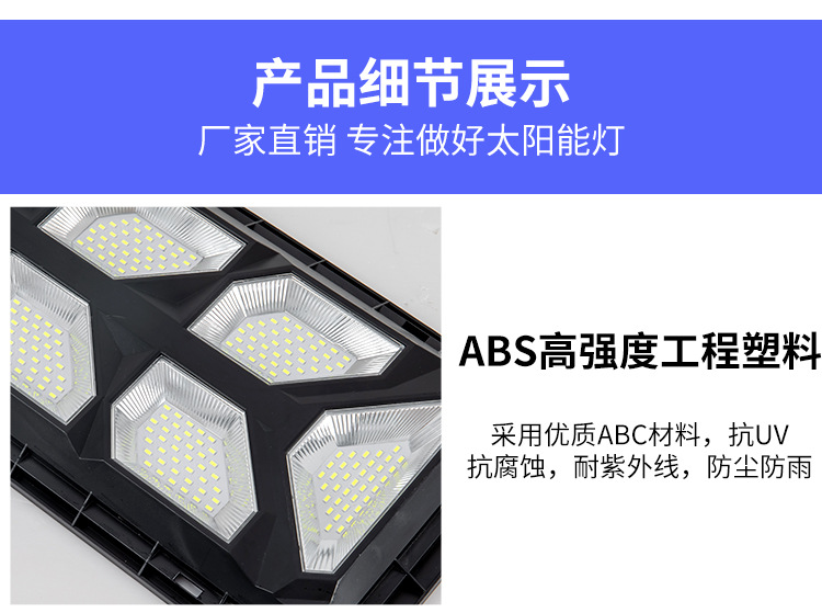 AIBUCUO巨舶跨境爆款solar light太阳能路灯户外led灯人体感应灯详情21