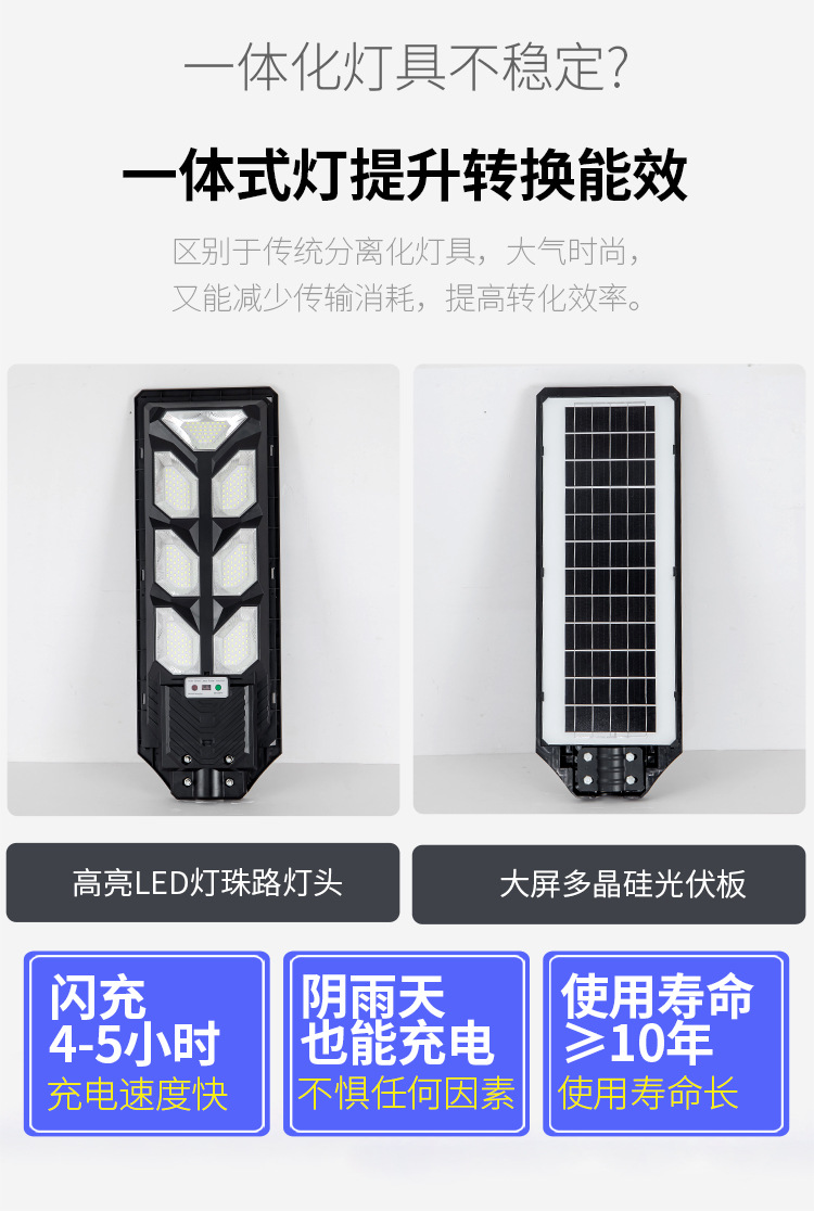 AIBUCUO巨舶跨境爆款solar light太阳能路灯户外led灯人体感应灯详情16