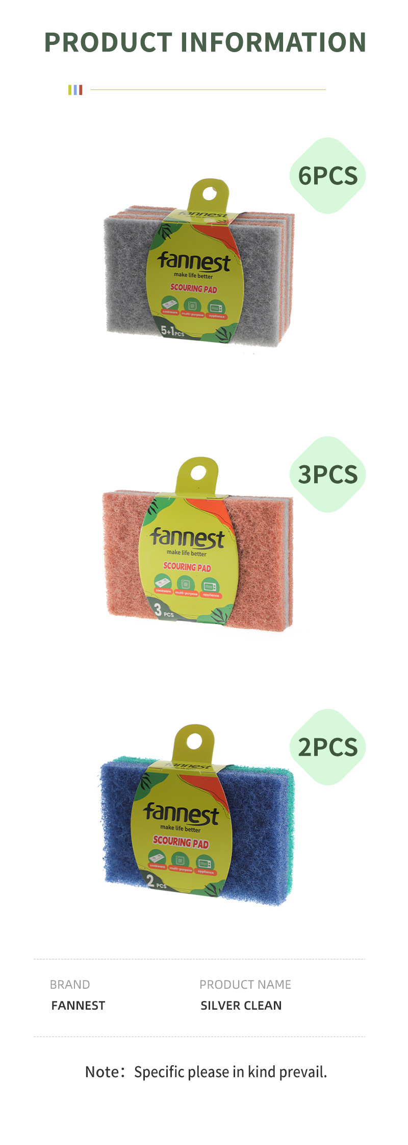 跨境百洁布洗碗布厨房去油去污家务地板清洁用具大扫除清洁布抹布详情11