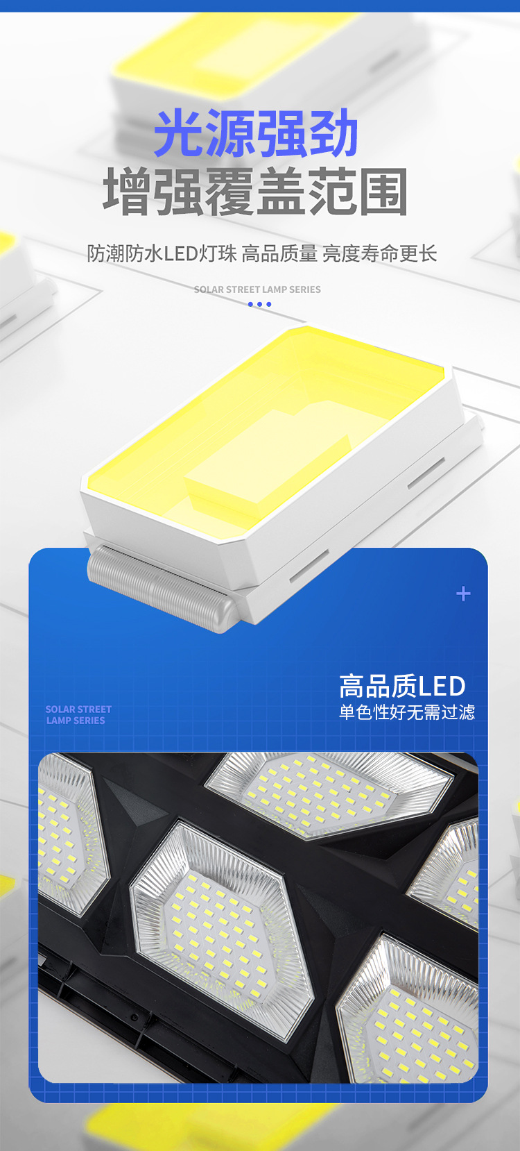AIBUCUO巨舶跨境爆款solar light太阳能路灯户外led灯人体感应灯详情8