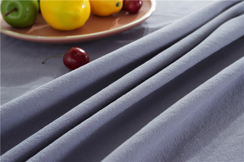 现代简约纯色全棉水洗棉撞色荷叶边茶几台布餐桌布一件代发详情39