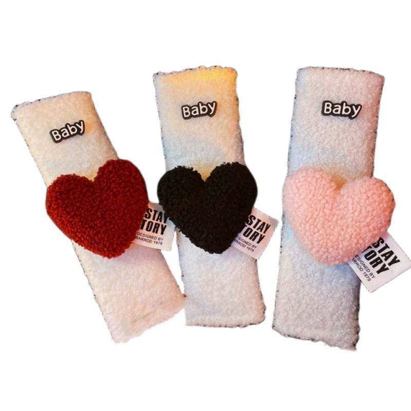 汽车安全带护肩套高级感韩版爱心车载装饰保险带防勒柔软保护套女详情3