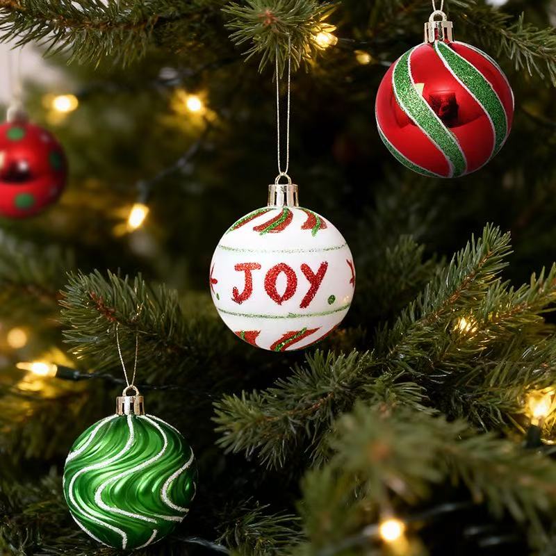 恒利圣诞节装饰派对圣诞树挂件手工礼盒46PCS套装彩绘圣诞球圣诞树挂件装饰详情11