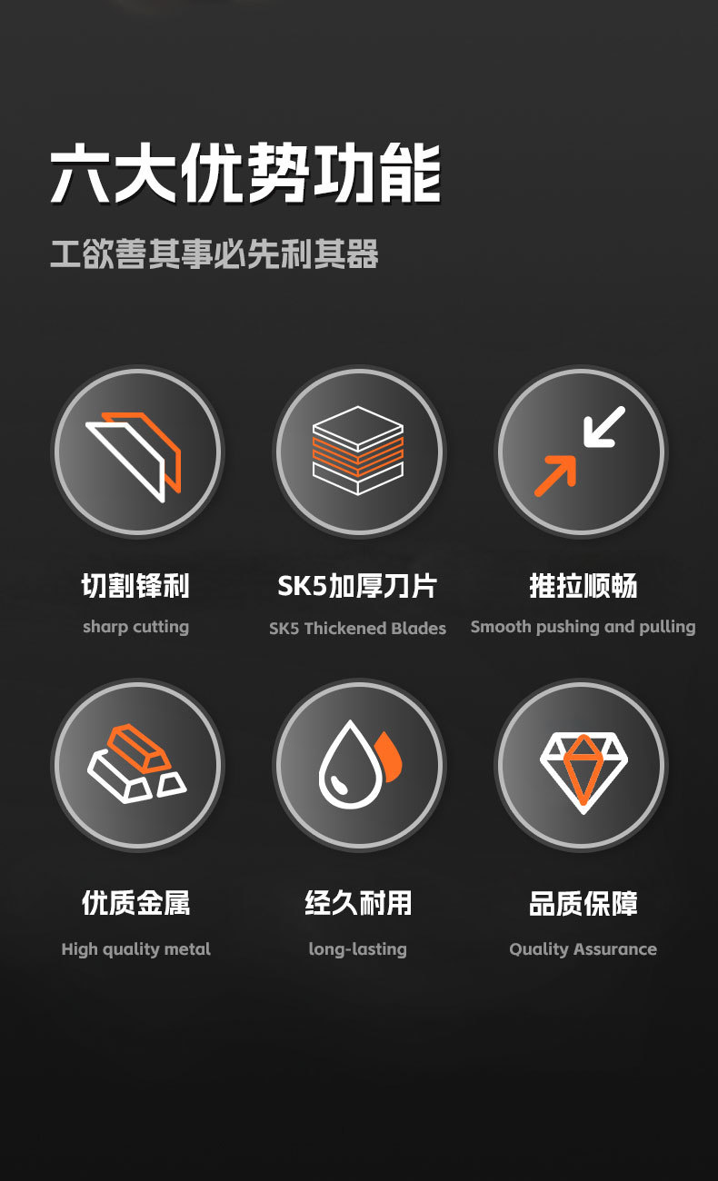 工业级重型美工刀办公用裁纸刀文具削笔刀纸箱刀快递刀加厚拆箱刀详情1