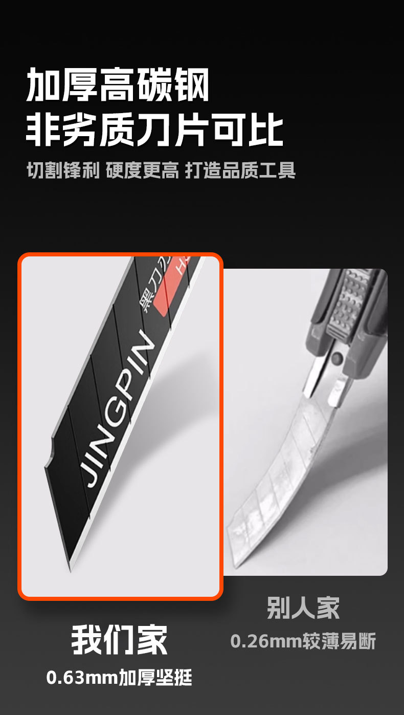 工业级重型美工刀办公用裁纸刀文具削笔刀纸箱刀快递刀加厚拆箱刀详情4