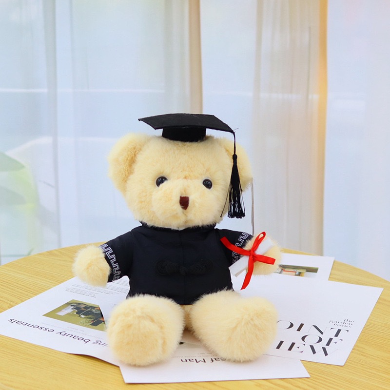 博士熊毕业小熊玩偶泰迪熊公仔毛绒玩具大学生博士帽典礼纪念毕业季详情4