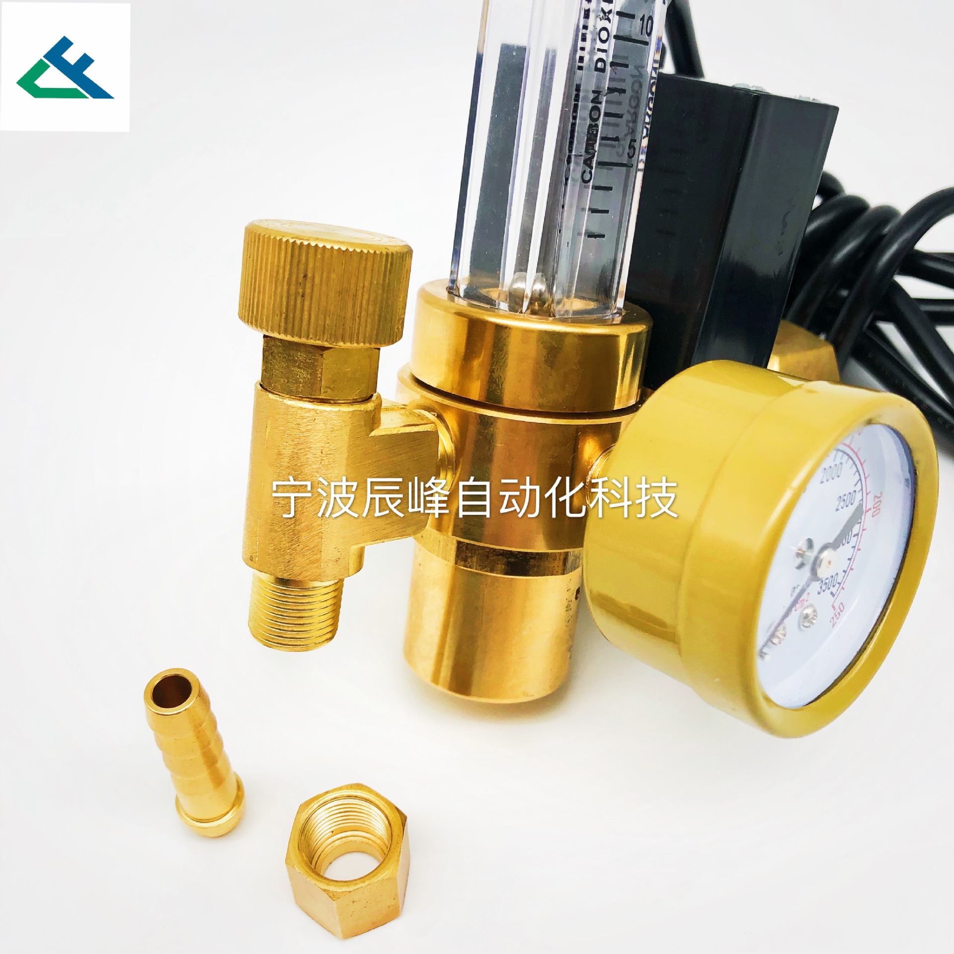 All-copper internal thread spherical seal energy-saving and gas-saving pressure regulator CO2 pressure reducer for mixed gas MIG welding pic 2