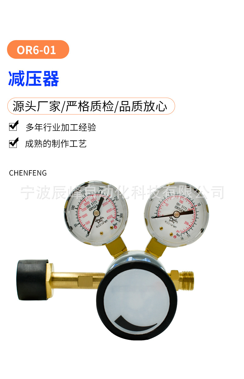 Ningbo wholesale OR6-01 industrial type pressure reducer, pressure regulating valve, gas pressure reducing valve, gas pressure reducer pic 1