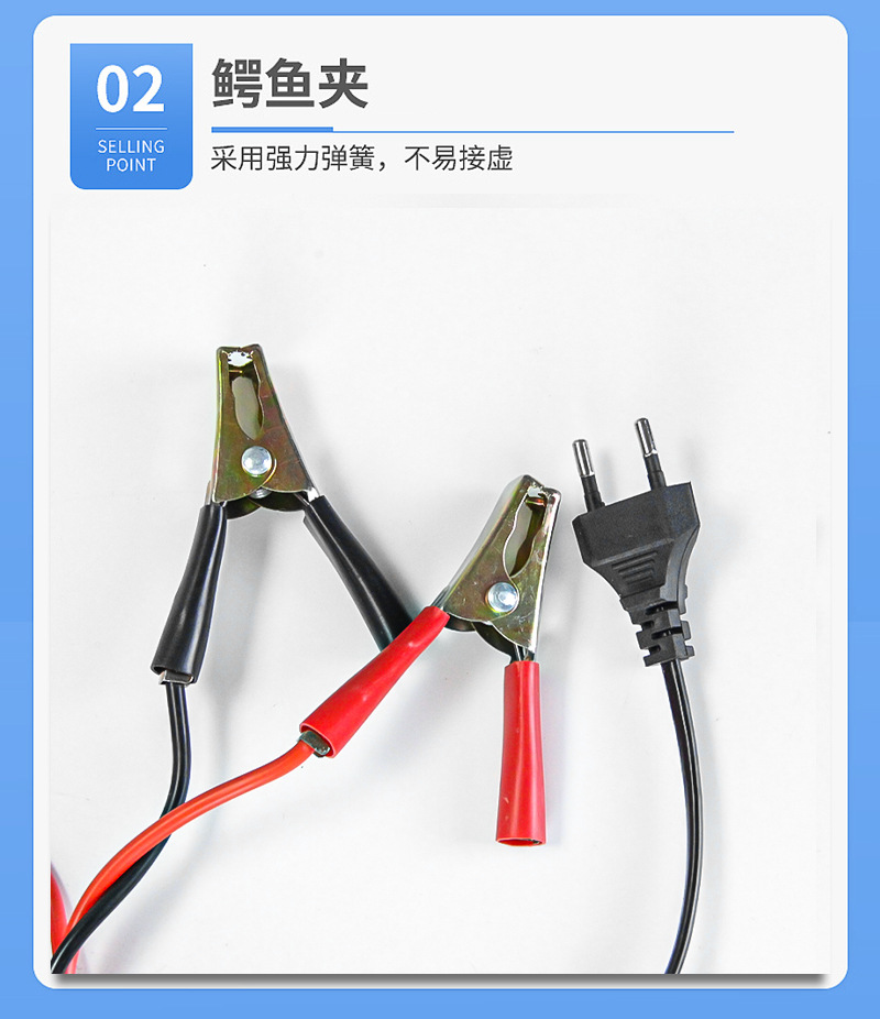 High-power 12V / 24V fully automatic truck battery fast charger for car batteries pic 7
