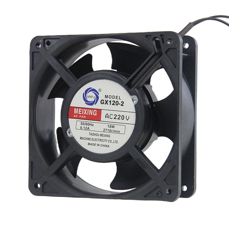 GX120-2 plastic shell ball bearing 220VAC small axial flow fan 12038 square cooling fan pic 12
