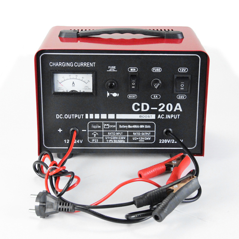 Car battery charger 12V - 24V, universal automatic charger for motorcycle batteries pic 10