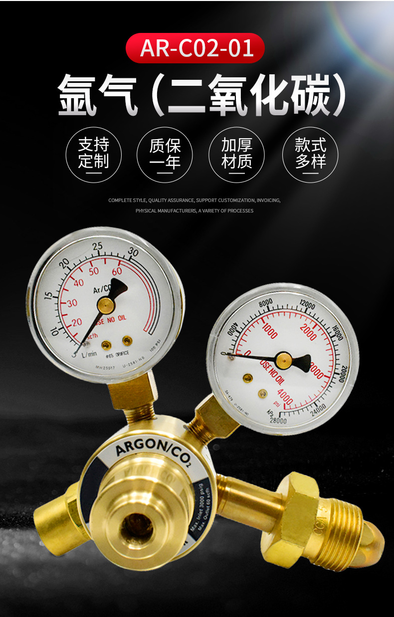 Youdaoplaceholder0 carbon dioxide ❩ AR-C02-01 industrial pressure reducer gas pressure reducer pic 2
