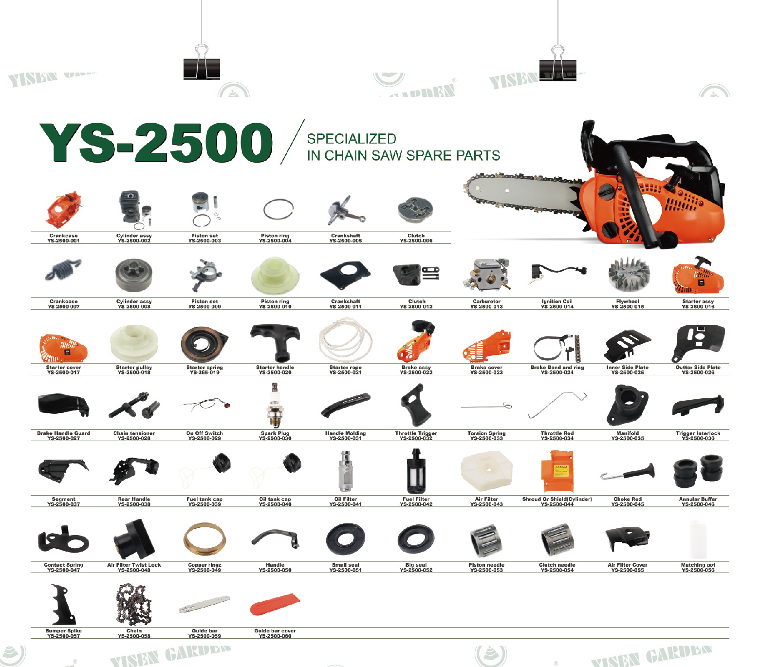 2500- Chainsaw accessories Clutch needle manufacturer production pic 3