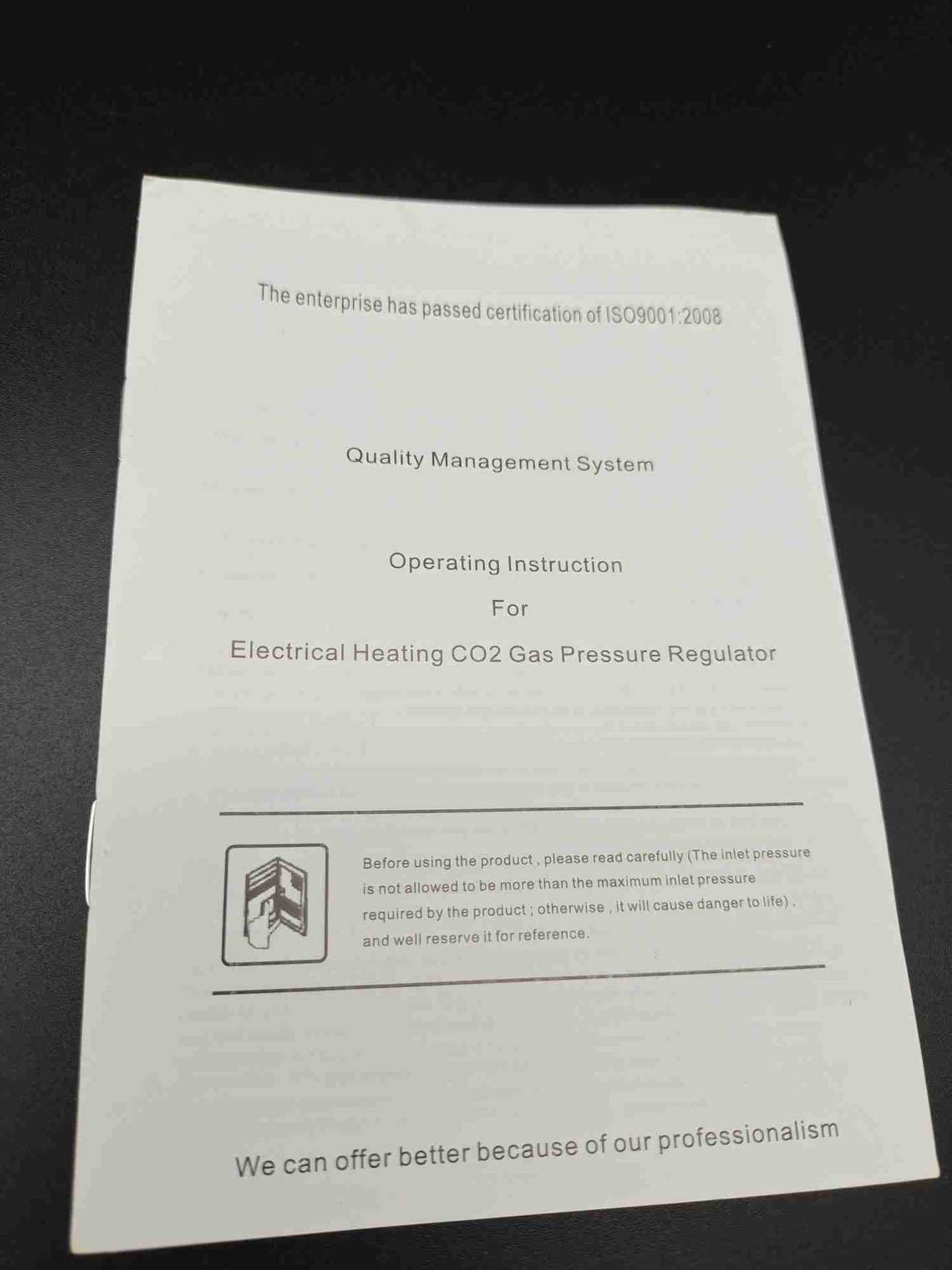 Export neutral carbon dioxide electric heating gas meter for Africa and Southeast Asia, 36v, 110v, 220v pressure reducer pic 6