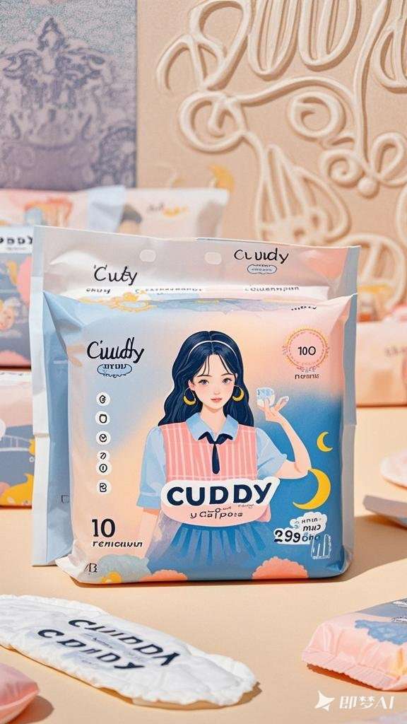 婴儿纸尿裤拉拉裤湿巾女士卫生巾超薄透气，吸水量点敏感肌肤详情9