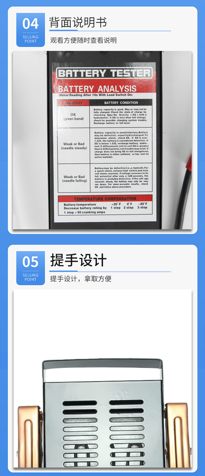 Battery capacity measuring instrument, battery testing instrument, battery performance tester, electric vehicle electricity meter, car testing instrument pic 8