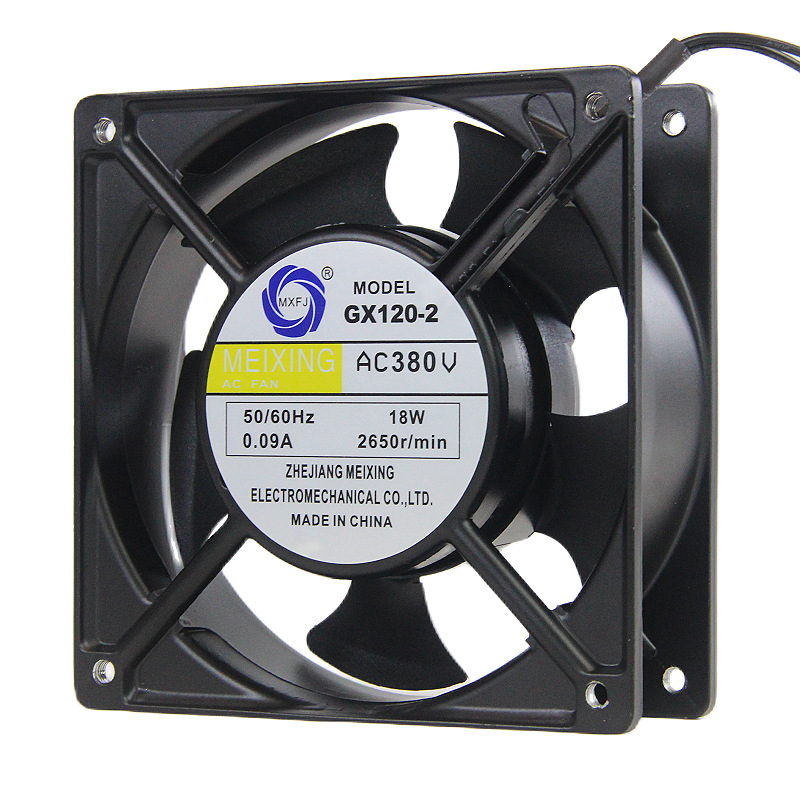 GX120-2 220VAC ball bearing small industrial axial flow fan square heat dissipation and cooling fan pic 11