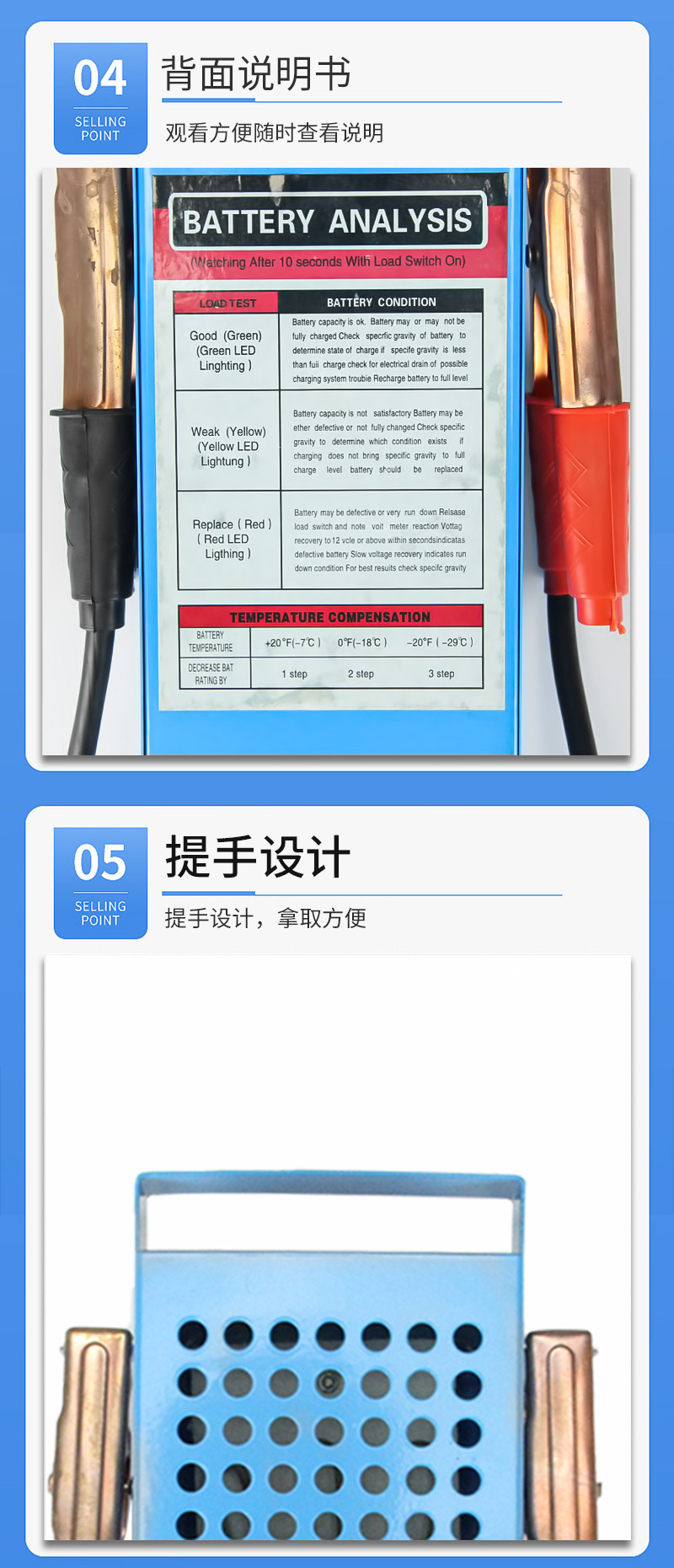 Electric bike battery tester, voltmeter, car battery tester, high-precision battery measurement instrument pic 9