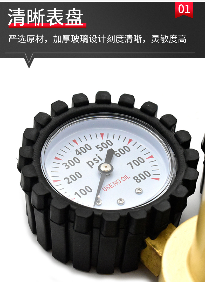 Factory wholesale NR1-01 pressure reducer pressure valve laboratory high-pressure pressure reducer pic 5