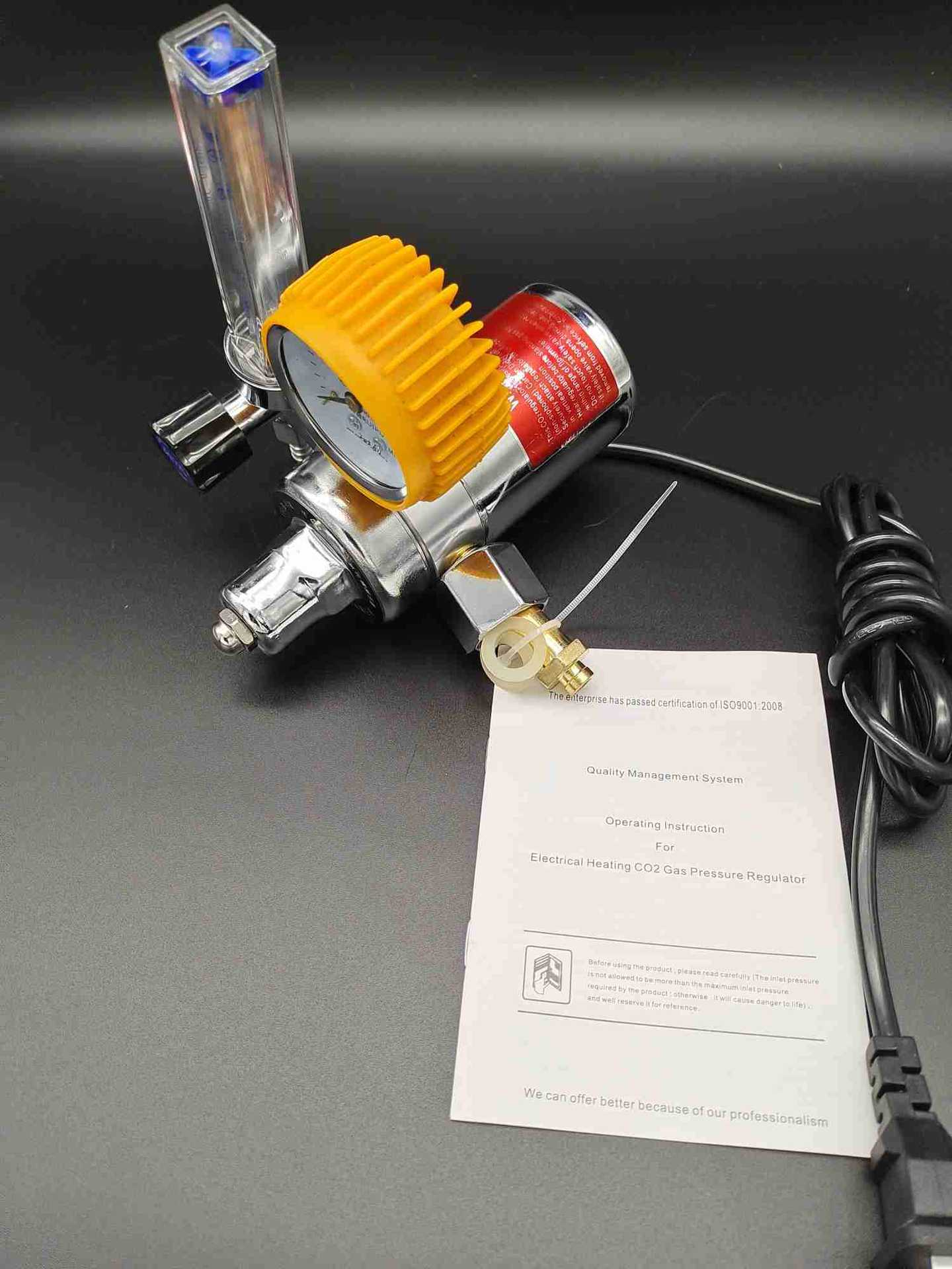 Export neutral carbon dioxide electric heating gas meter for Africa and Southeast Asia, 36v, 110v, 220v pressure reducer pic 3