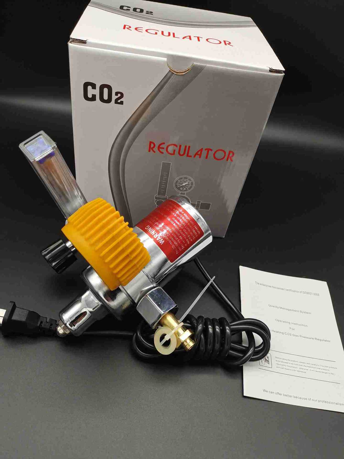 Export neutral carbon dioxide electric heating gas meter for Africa and Southeast Asia, 36v, 110v, 220v pressure reducer pic 1