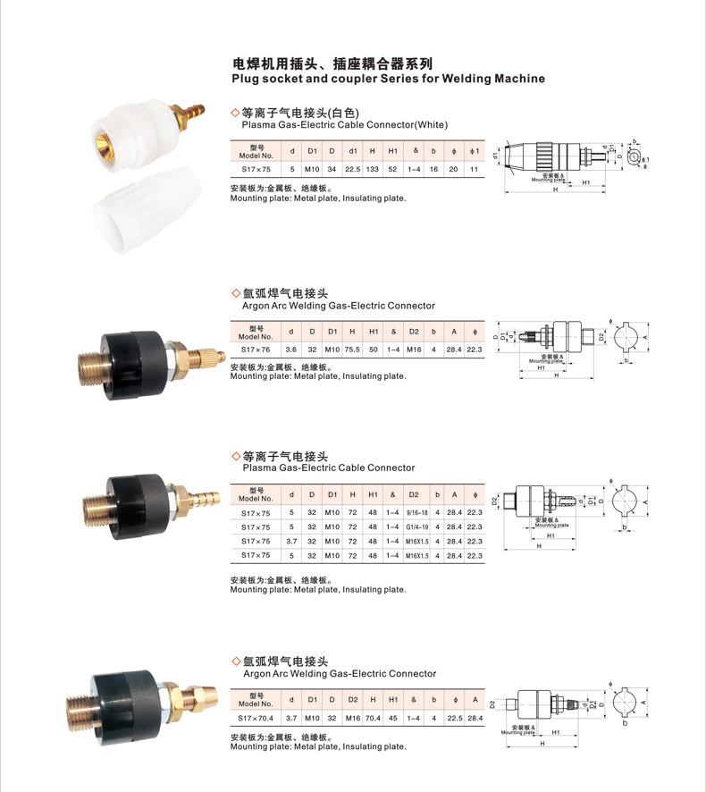 电焊机DKJ25-35-50-70平方全铜欧式接头 焊接电缆连接器快速插头详情20