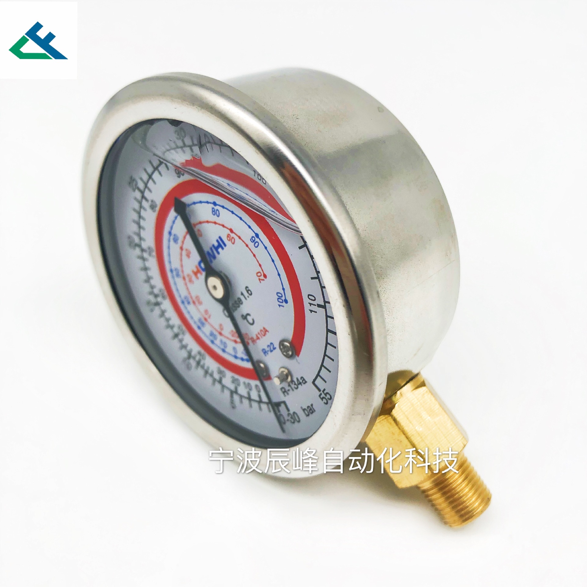 55bar pressure gauge, stainless steel pressure gauge, oil-filled pressure gauge pic 3