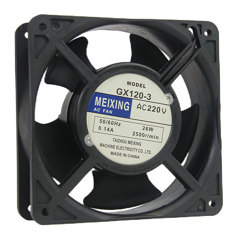 GX120-3 plastic housing oil-impregnated bearing 220VAC small axial flow fan 12038 square cooling fan pic 11