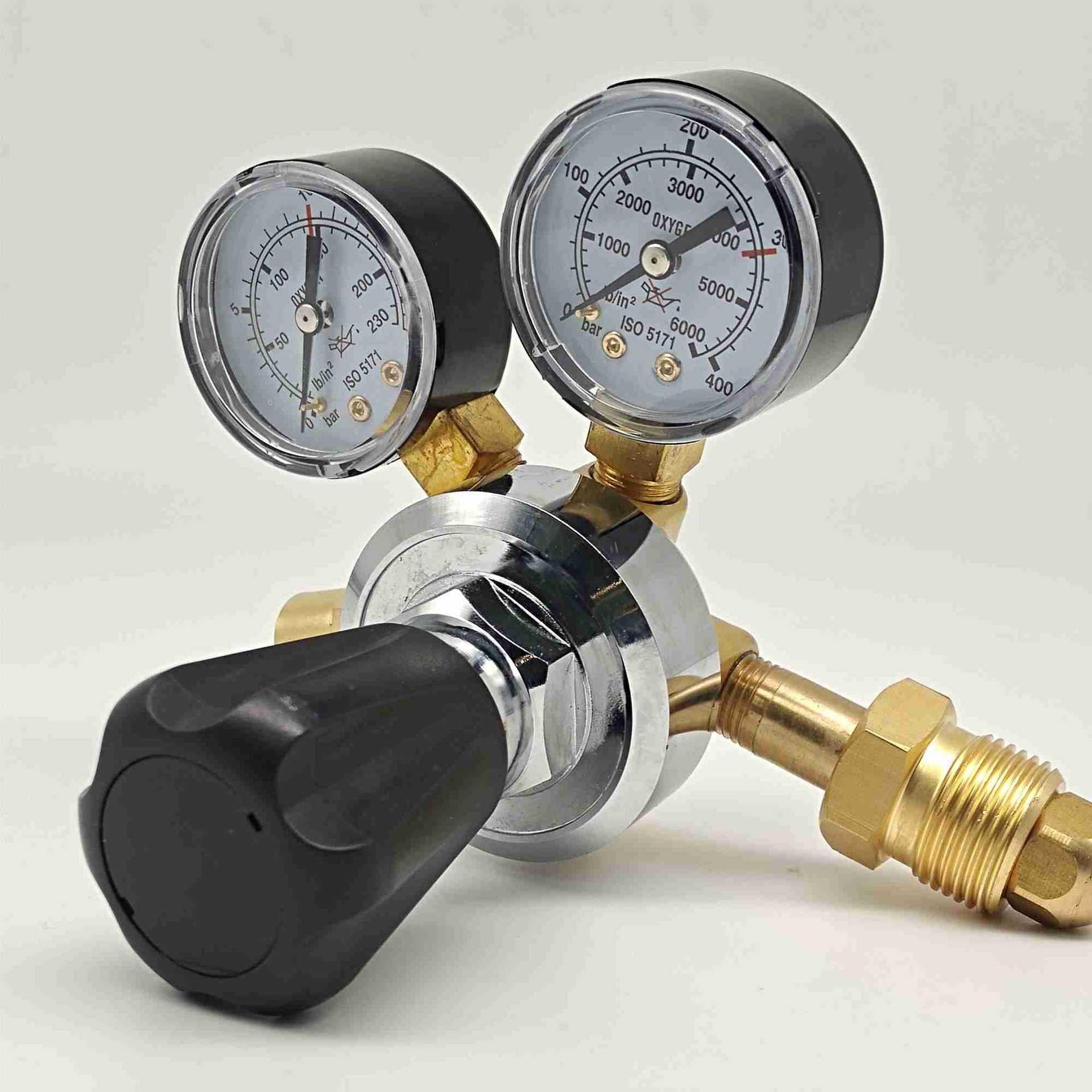 North American style all-copper CGA580 barometer, oxygen pressure reducer pic 4