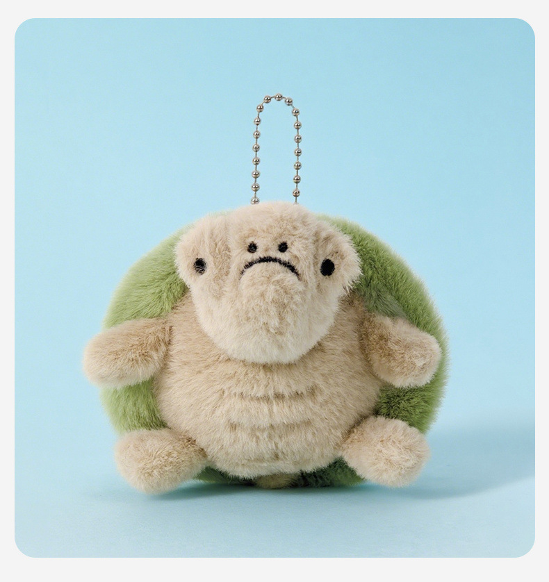 英国巴塞罗熊公仔挂件可颂牛角包钥匙扣挂饰青蛙乌龟小玩偶批发详情11