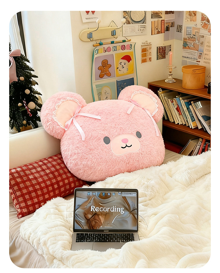 Wholesale of new cartoon plush and cute little bear Coco Bear throw pillows, gift items, bedside sofa cushions pic 10