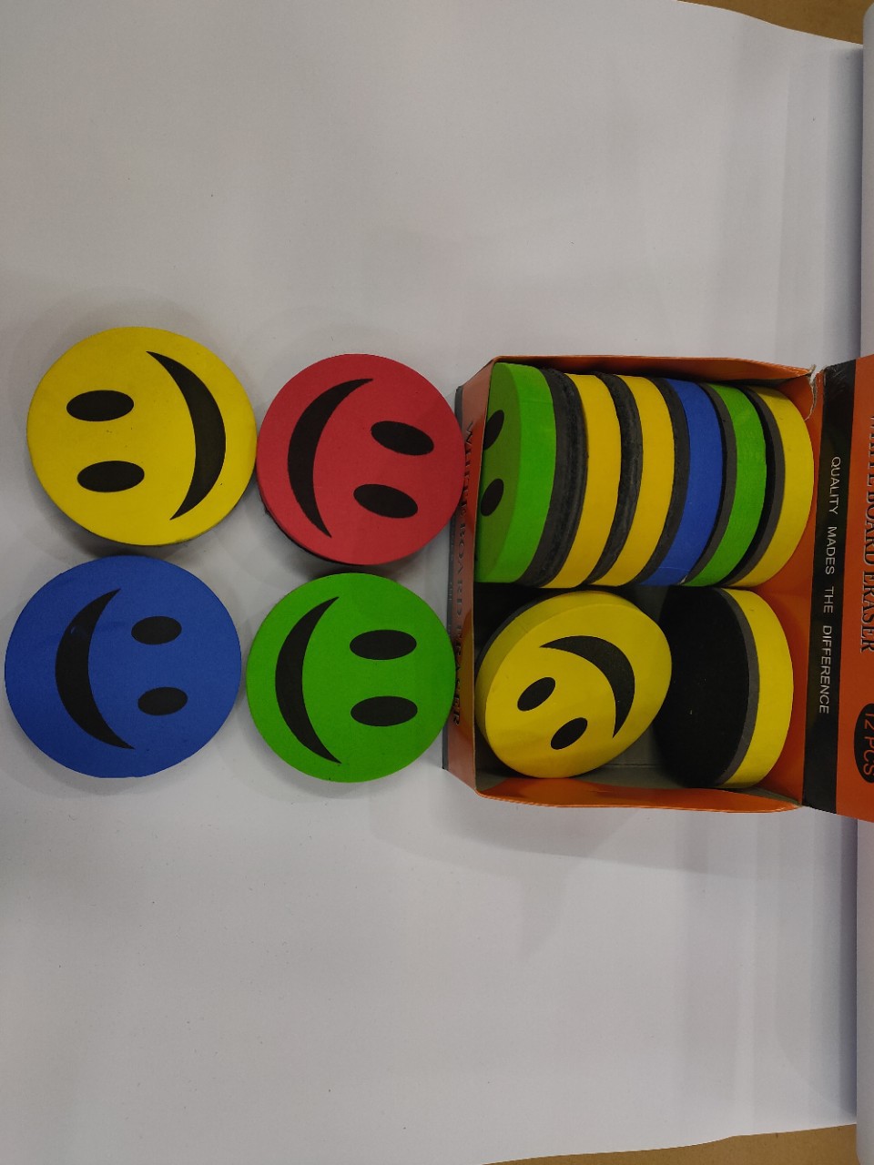 可爱笑脸小板擦儿童画板刷 教学培训专用黑板擦清洁刷可定制批发详情5