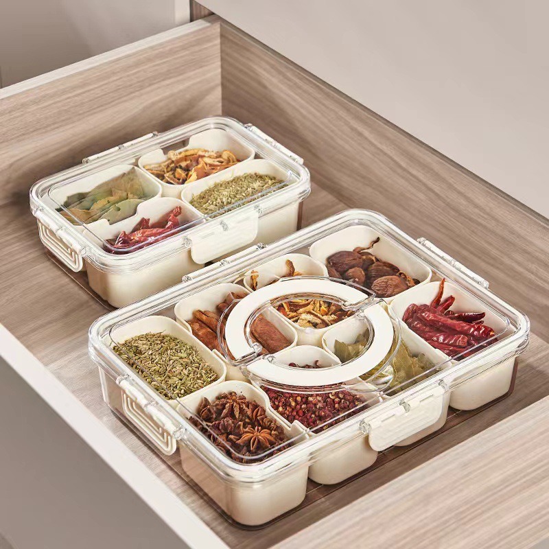 冰箱收纳盒食品级密封保鲜盒PET手提沥水分格果蔬鸡蛋盒调料详情1