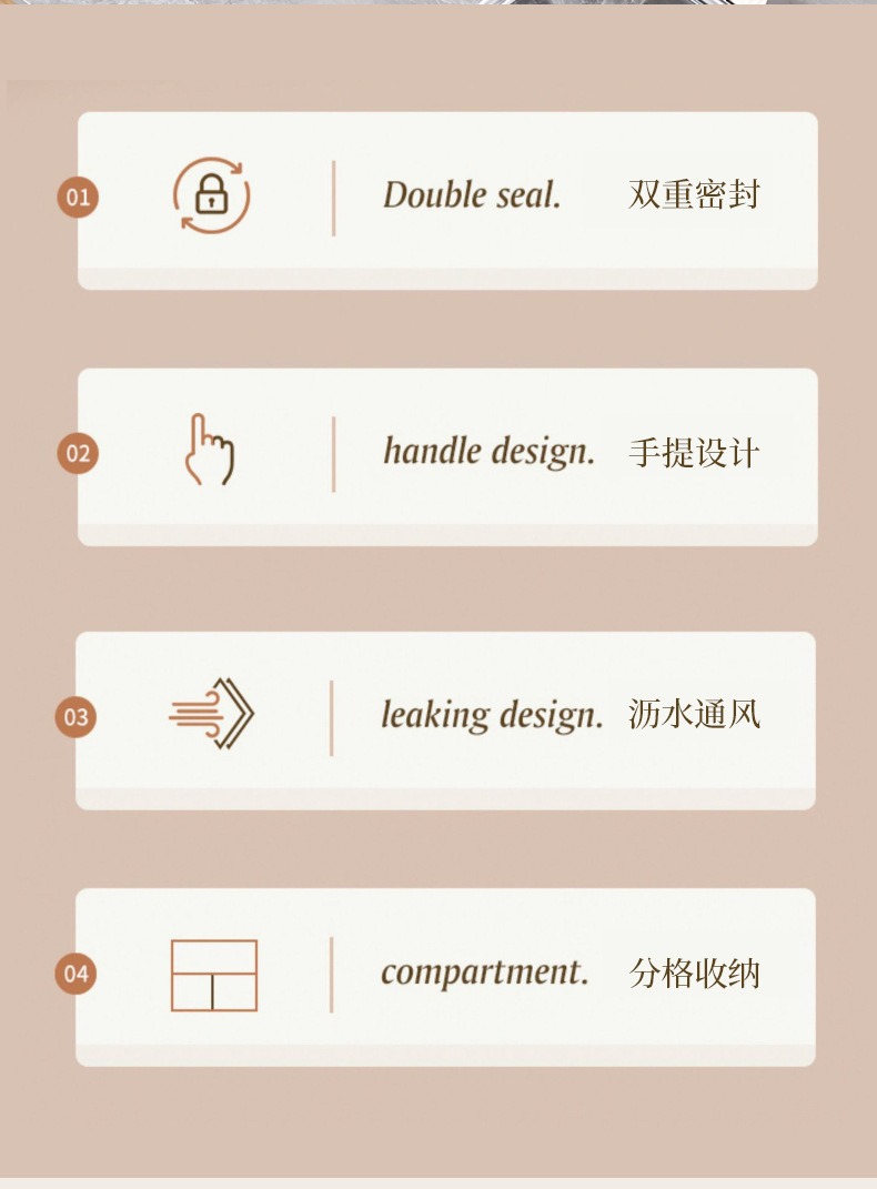 冰箱收纳盒食品级密封保鲜盒PET手提沥水分格果蔬鸡蛋盒调料详情2