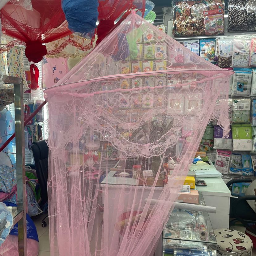 加密钢丝圆顶吊顶蚊帐 公主蚊帐儿童婴儿圆形蚊帐详情6