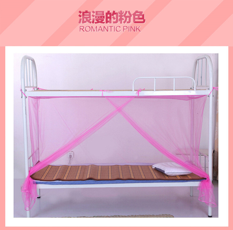 Student dormitory bunk beds, single beds in dormitories, dust-proof mosquito nets, and beds that do not require installation pic 3