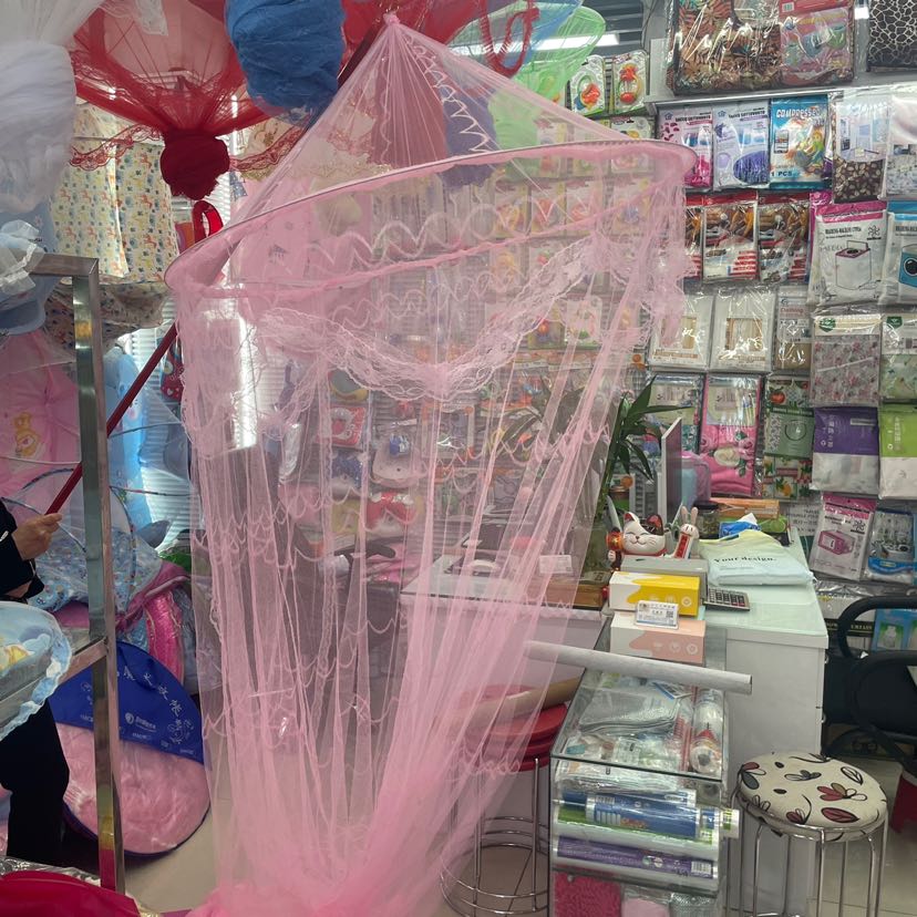 加密钢丝圆顶吊顶蚊帐 公主蚊帐儿童婴儿圆形蚊帐详情7