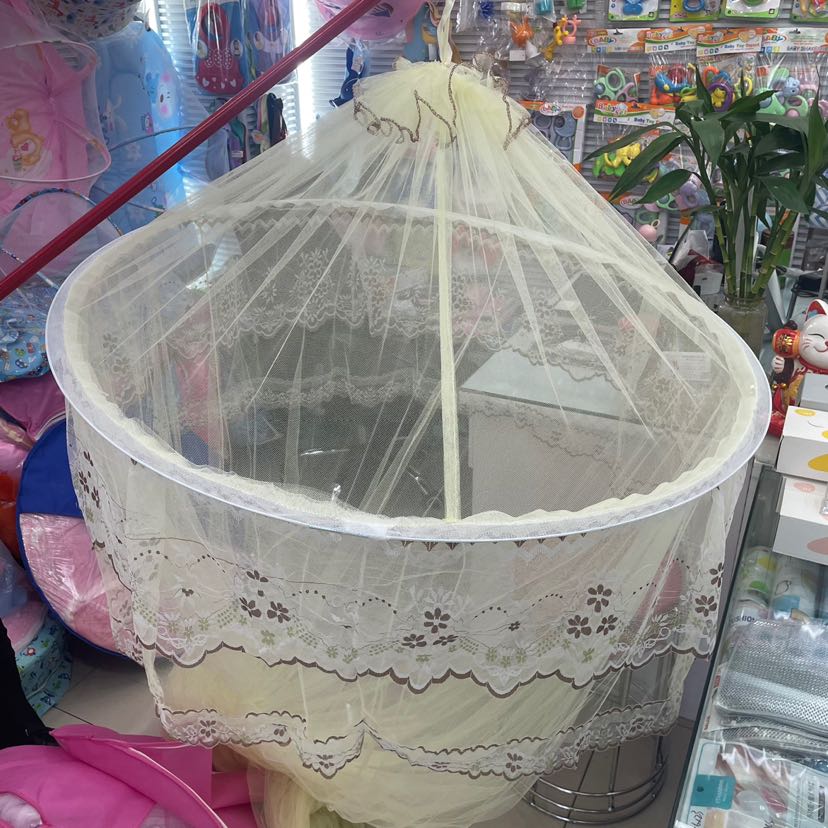加密钢丝圆顶吊顶蚊帐 公主蚊帐儿童婴儿学生通用蚊帐详情3