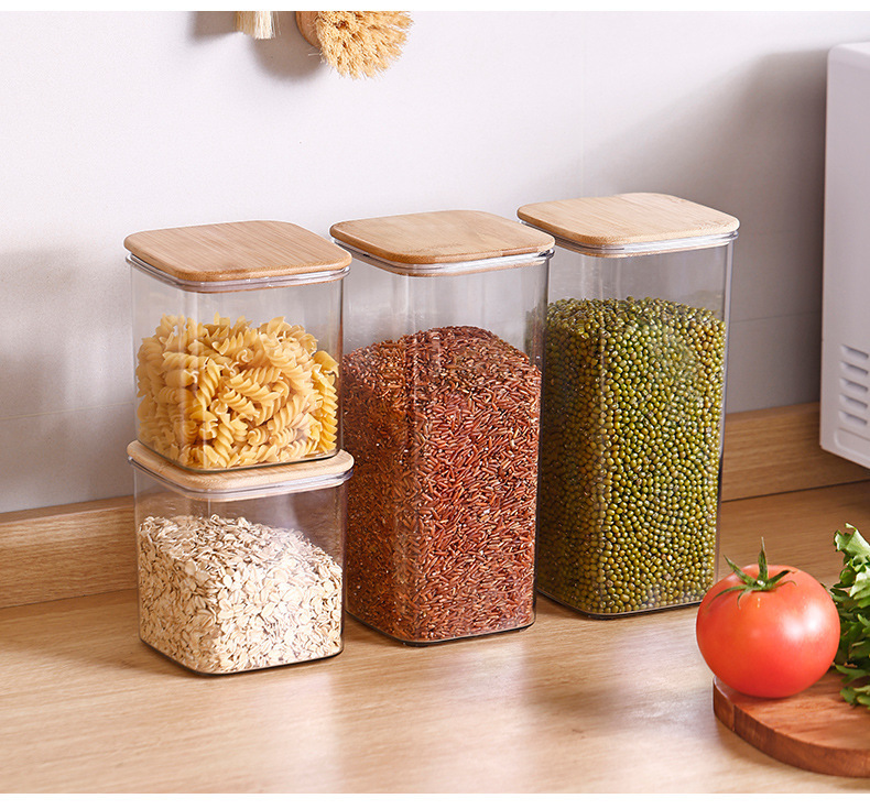 日式密封罐厨房食品级塑料五谷杂粮收纳盒零食干货奶粉茶叶储物罐详情10