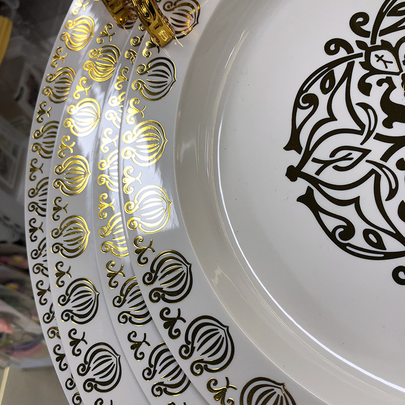Round fruit plate, tea plate, set tray, dried fruit candy plate, tableware, plastic PET, living room, household, foreign trade, cross-border pic 10