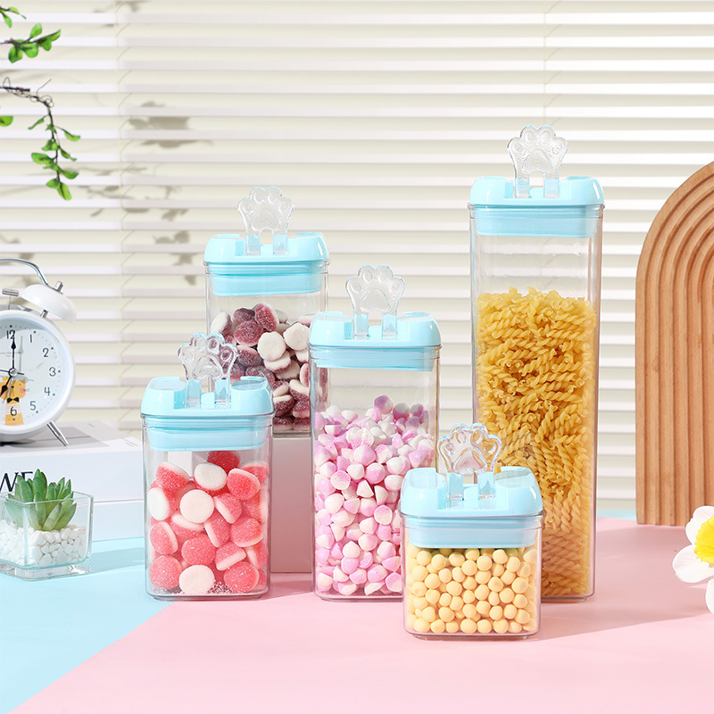 密封五谷杂粮罐厨房收纳食品级干货透明塑料罐盒子零食储物茶叶罐详情8