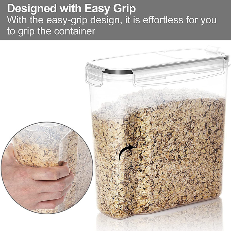 厨房储物罐食品密封保鲜防潮米桶罐五谷杂粮透明PP2.5L零食收纳罐详情5