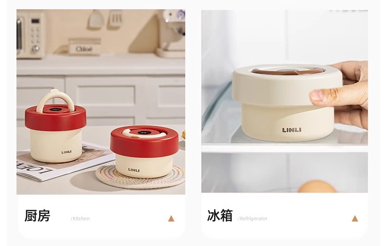 真陶瓷超长保温饭盒袋便携2025新款上班族学生专用带盖密封便当盒不锈钢饭盒详情8