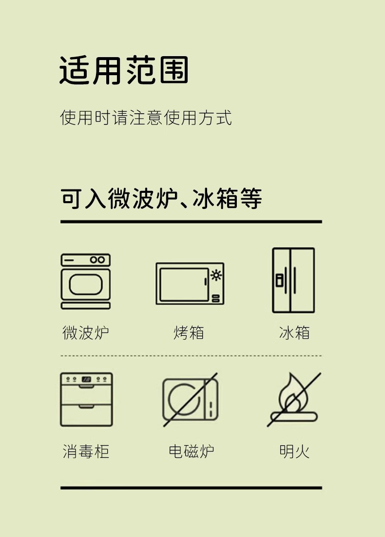 高硼硅玻璃饭盒微波炉加热专用上班族带饭餐盒保鲜盒碗水果便当盒 pic 11