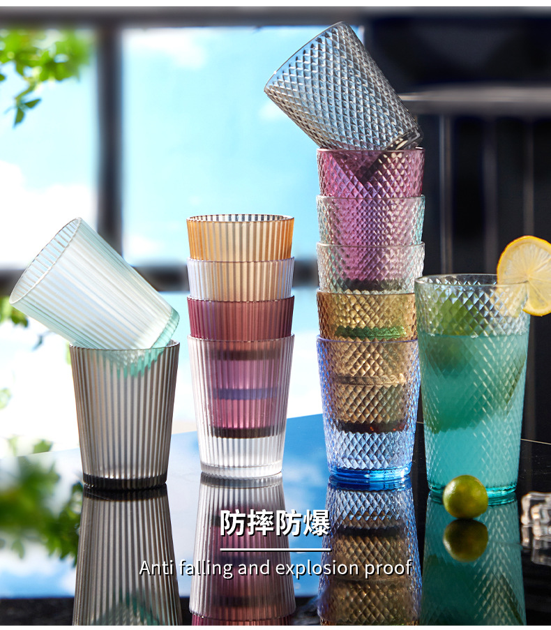 耐高温亚克力杯子商用茶餐厅杯子酒店啤酒杯饭店果汁杯饮料杯塑料详情17