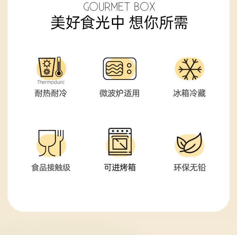 隔夜燕麦杯玻璃早餐杯便携带盖保鲜可微波炉加热水果沙拉碗加厚酸奶杯详情9