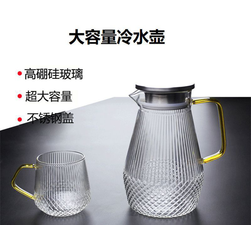 玻璃凉水壶半夏壶套装家用泡茶壶耐高温花茶壶冷泡水果茶跨境热销 pic 8
