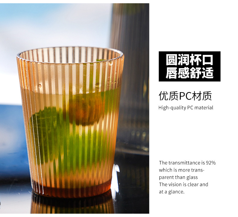 耐高温亚克力杯子商用茶餐厅杯子酒店啤酒杯饭店果汁杯饮料杯塑料详情8