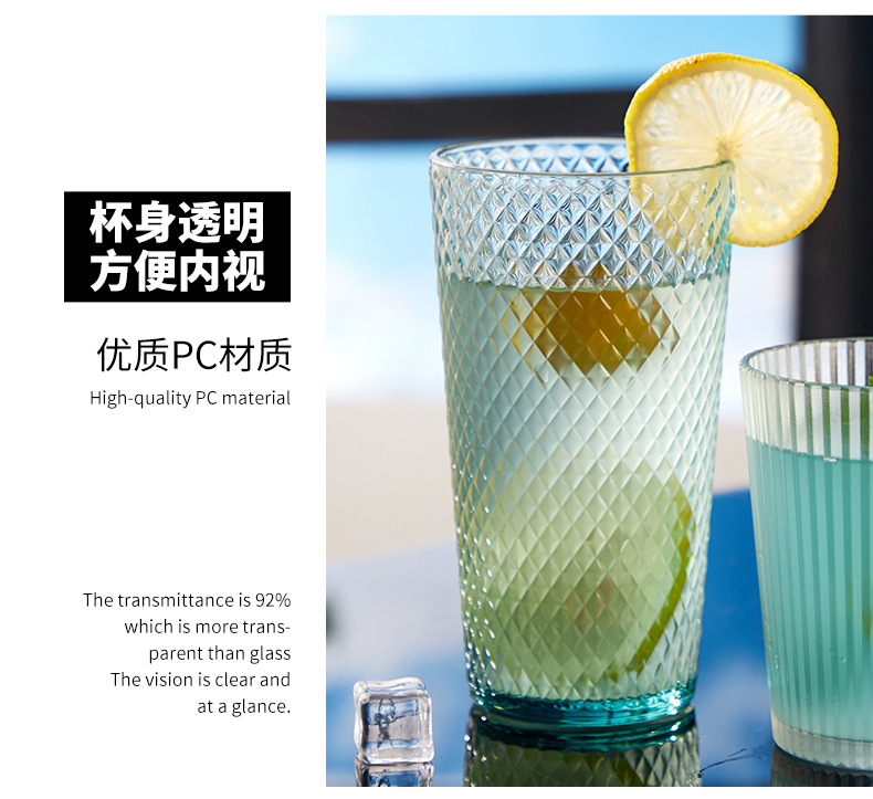 耐高温亚克力杯子商用茶餐厅杯子酒店啤酒杯饭店果汁杯饮料杯塑料详情11