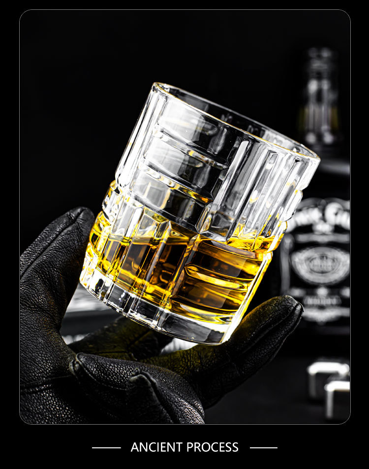 Wholesale of creative whisky wine glasses, carved glass wine glasses, high-end appearance wine glasses, light luxury red wine glasses and beer glasses pic 2